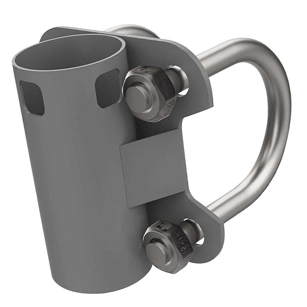 Aerial Mast Pipe Bracket Stainless Steel 30mm To 50mm Adjustable U Shape  Mounting Bracket Po