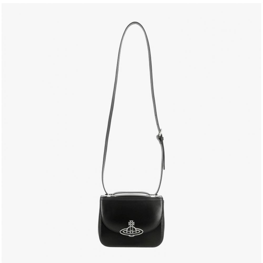 Vivienne Westwood Linda Silk Leather Crossbody 4802000fw L0077 N401