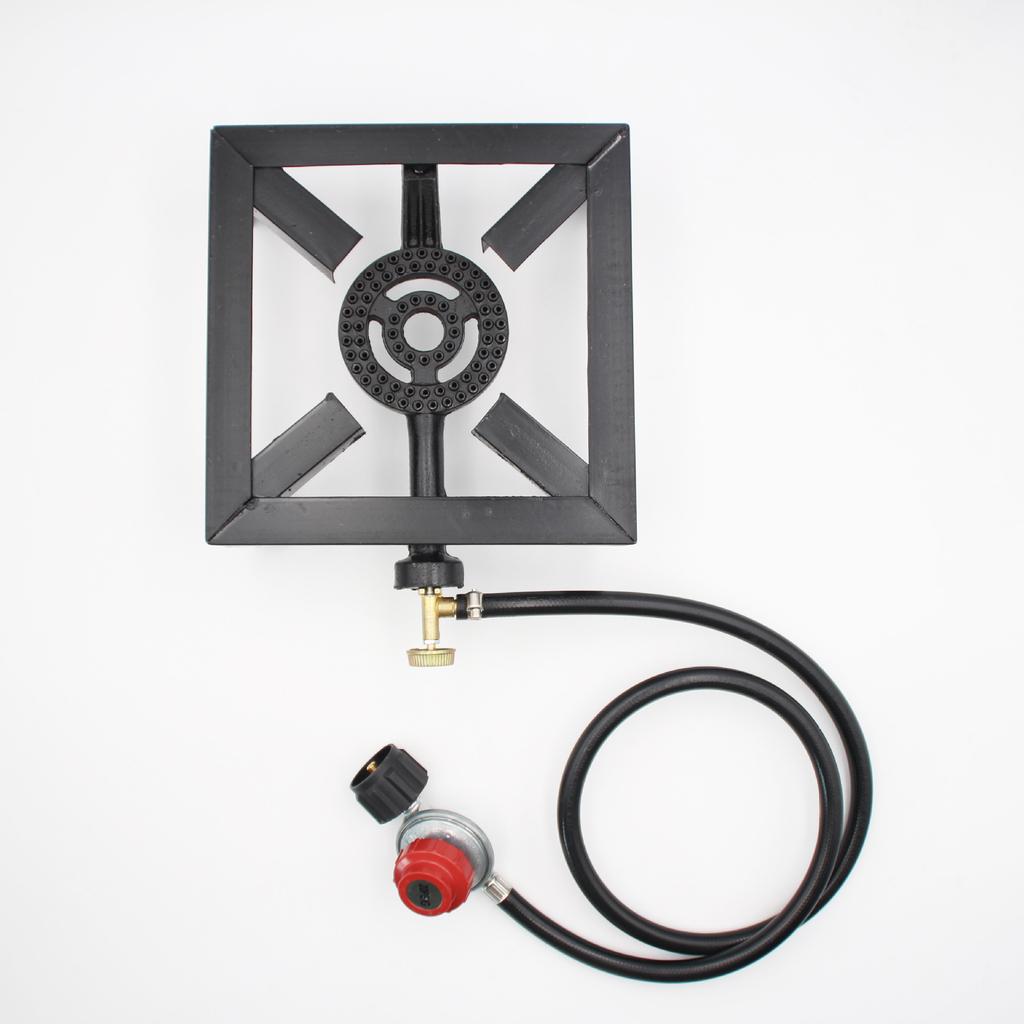 Газовая плита-камин 8000 Вт с подставкой Чугунная плита Мощная пропановая газовая плита Доступна для использования в садах на открытом воздухе в Северной Америке