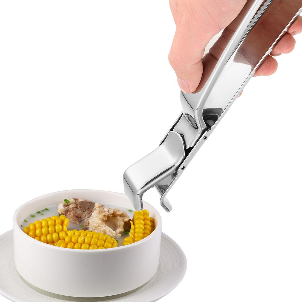 Anti-scald Gripper Clip Hot Dish Non-slip Plate Bowl Clip Retriever Tongs Silicone Handle Bowl Dishes Anti-scald Kitchen Tool