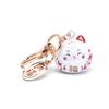 Japanese Cute Lucky Cat Keychains Car Bag Decor Water Sound Bell Pendent Charm