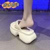 Летняя мода, универсальные женские шлепанцы на толстой подошве, увеличивающие рост, новые, мягкие, из ЭВА, не скользят
