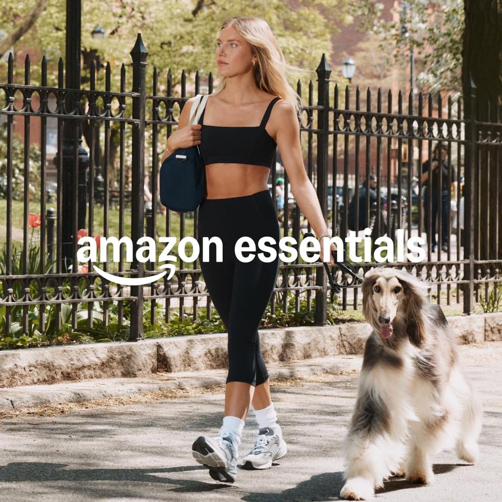 Леггинсы капри Amazon Essentials с Супер Идеально для и Размер L Женские С высокой талией Карманы, Влагоотводящая ткань, Дышащие, Прохладные, Мягкие,