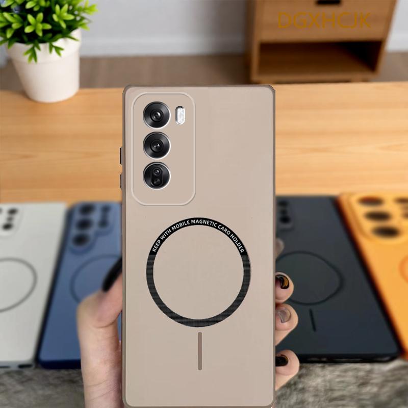 Чехол для Oppo Reno12 Чехол для телефона OPPO Reno12 Pro Чехол Oppo Reno 12 Pro reno12 Ударопрочный Цветной Магнитный Жесткий Силиконовая задняя крышка