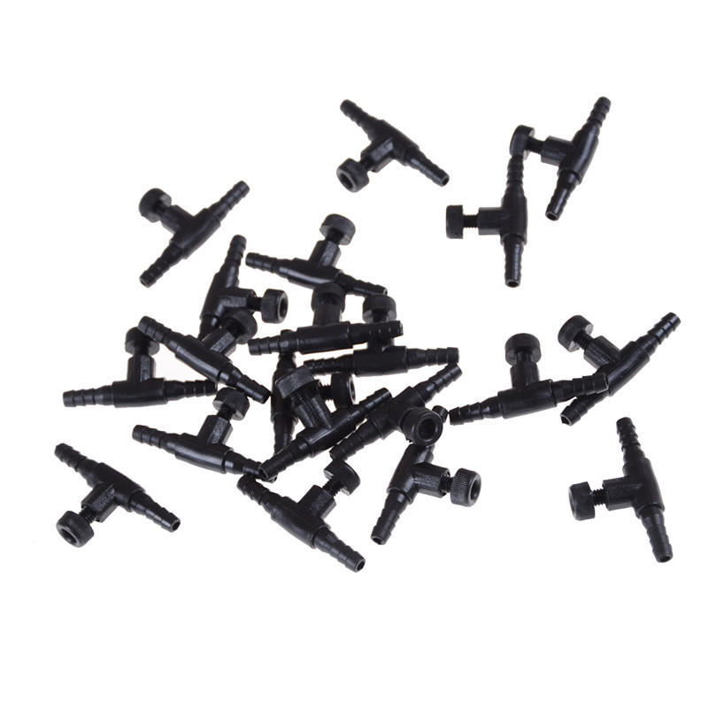 20 шт. 4 мм Аквариум Аквариум Регулировка Воздушной Линии Трубки Клапаны Контроля Расхода Объема Лучшее Качество