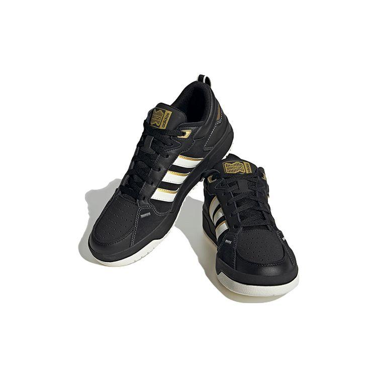 Adidas Neo 100 дБ Удобные Модные Нескользящие Прочные Легкие Низкие Кеды для Скейтбординга Унисекс Кеды для Скейтбординга Черные Белые Золотые IG2789