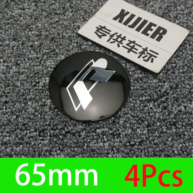 For Car R Emblem Wheel Center Hub Cap Sticker Accessories Volkswagen VW R-line GTI Polo Golf Touareg Passat Magotan Tiguan Jetta