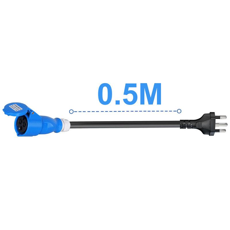TAYSLA 7KW to 3.5KW Charger Adapter 32A to 16A Current 0.5m with 20A BR Plug For Brazil