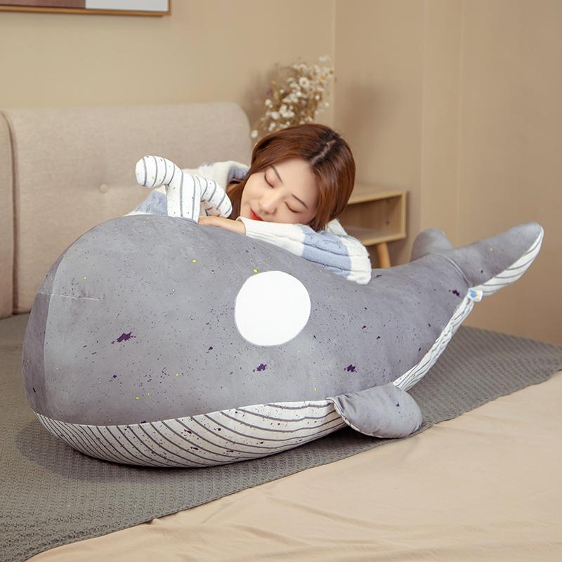 Хорошая имитация кавайного кита плюшевая игрушка синие морские животные плюшевая кукла Orcinus Orca Fish акула мультфильм мягкая подушка для сна детский подарок