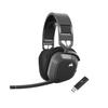Игровая гарнитура CORSAIR HS80 MAX WIRELESS для наушников из пены с эффектом памяти Dolby Atomos Алюминий Стальной серый PC/PS4/PS5, Bluetooth, Подушечки, Аудио, Рама,
