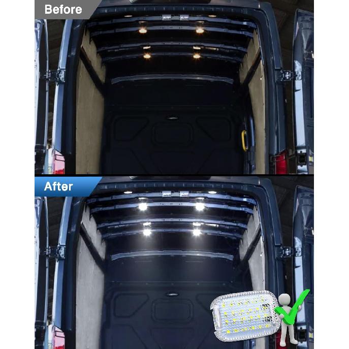 TOP-MAX 2 Плафона салонного освещения для Ford Transit 150 250 350 350 HD Van 2014-2024
