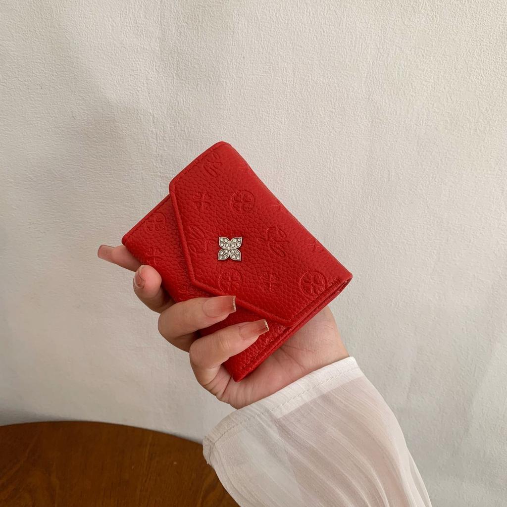 2025 New Women's Wallet Women's High-end Short Wallet Student Women's Card Bag Ins Women's Wallet Change Card