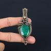Изумрудная подвеска, Подвеска из медной проволоки 999 пробы, Ювелирные изделия с драгоценными камнями, Подвеска ручной работы, Потрясающие украшения, Подарок для нее