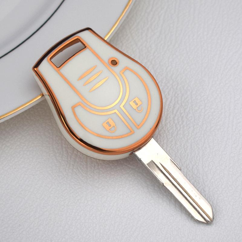 Для Nissan Micra K14 Juke March Sunny 2 кнопки автомобильный чехол для дистанционного ключа ТПУ чехол для автомобильного ключа брелок держатель сумка протектор аксессуары