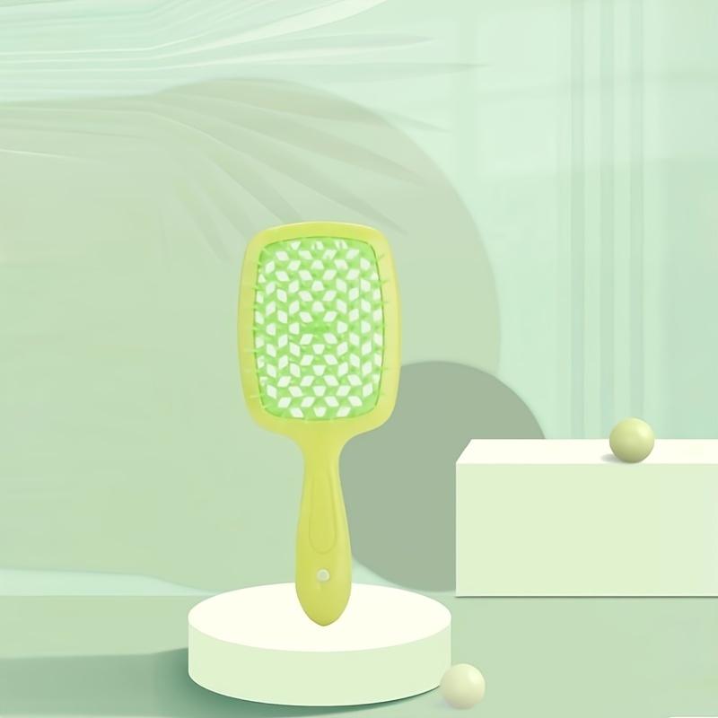 Вентилируемая щетка для распутывания волос, эргономичная ручка, массаж головы, влажная и сухая, длинные вьющиеся, пушистые волосы, сотовая расческа для женщин и девочек, парикмахерский инструмент