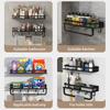 Bathroom Rack Bathroom Shelf Toilet Space Aluminum No Drill Hanging Rack Bathroom Organizer Hang On the Wall