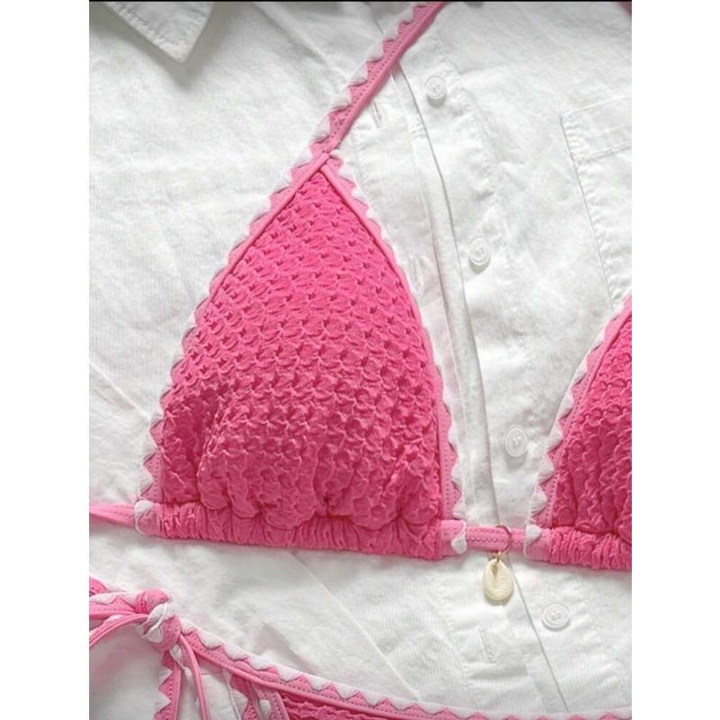 Sexy Halter Neck Two Piece Bikini Set For Women