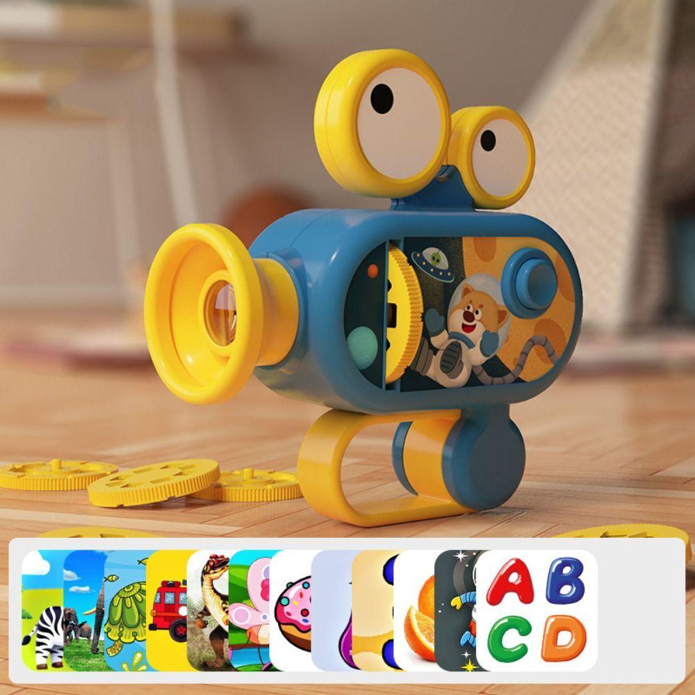 Puzzle Kids Handheld Projection Flashlight Plastic Projector Torch Toys  Friends Birthday Gifts