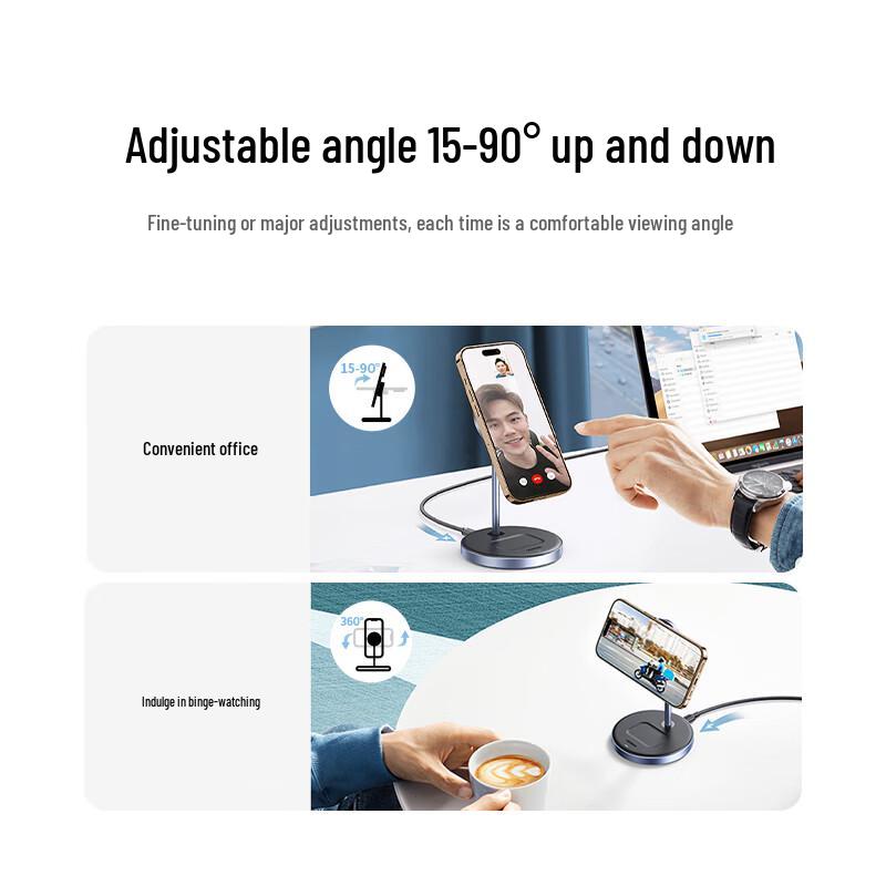 Ugreen Беспроводная зарядная подставка MagSafe 2-в-1