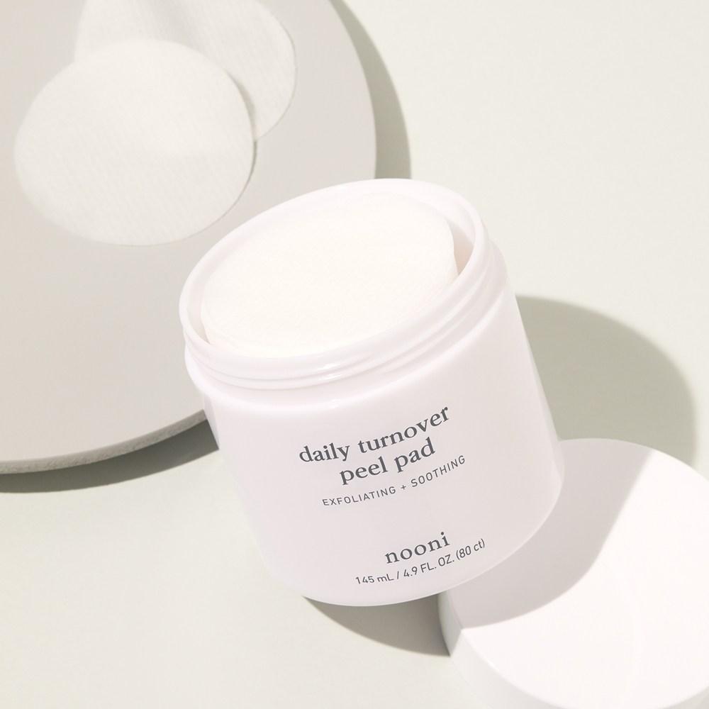 nooni Daily Turnover Vegan Peel Pad, 80 листов, 3 шт. по 145 мл