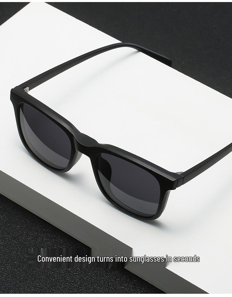 2024 Магнитный поляризованный набор солнцезащитных очков-клипс для мужчин и женщин - Модные очки для вождения