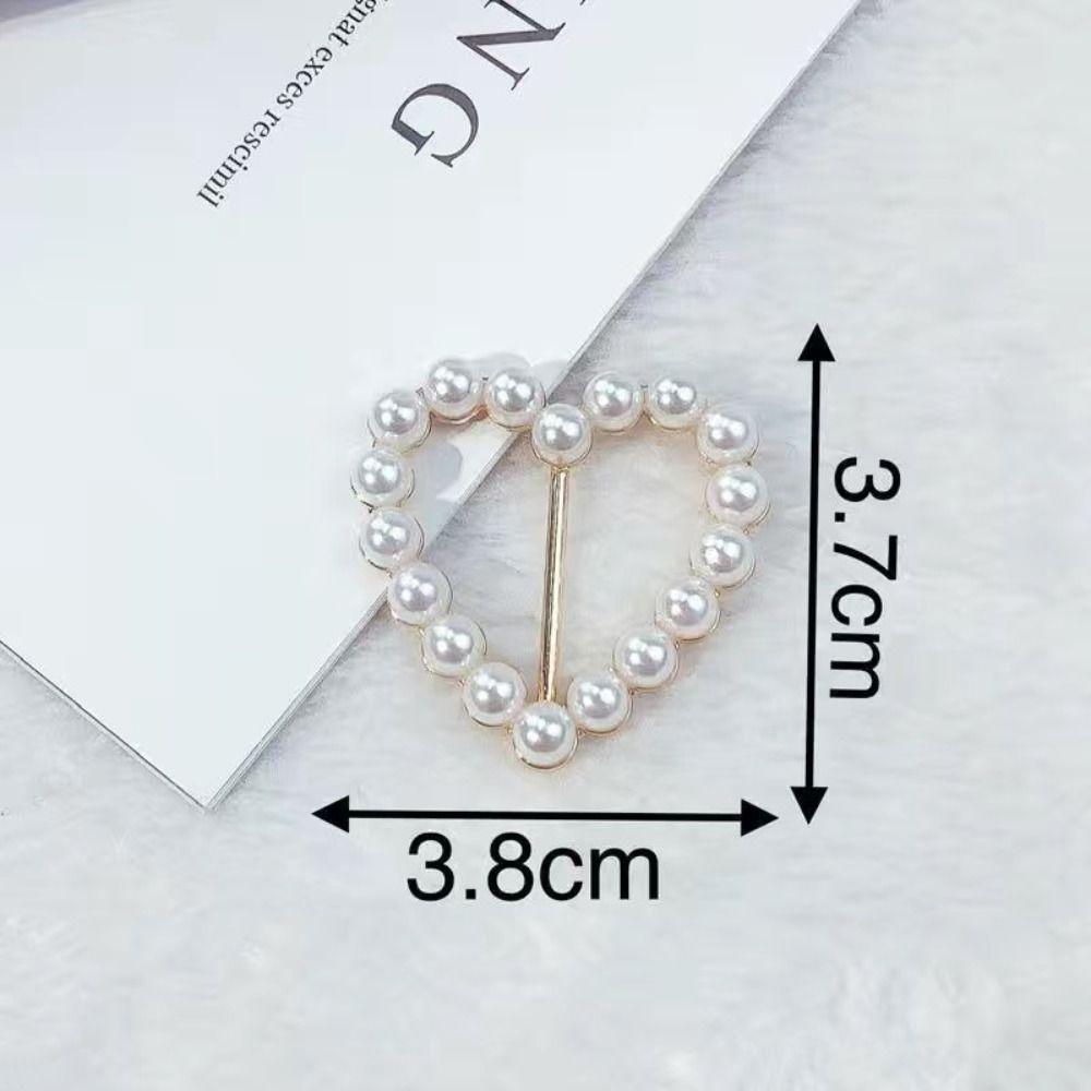 Clothes Hem Clothes Corner Buckle Pearl Shirt Corner Buttons Creative Silk Scarf Buckle