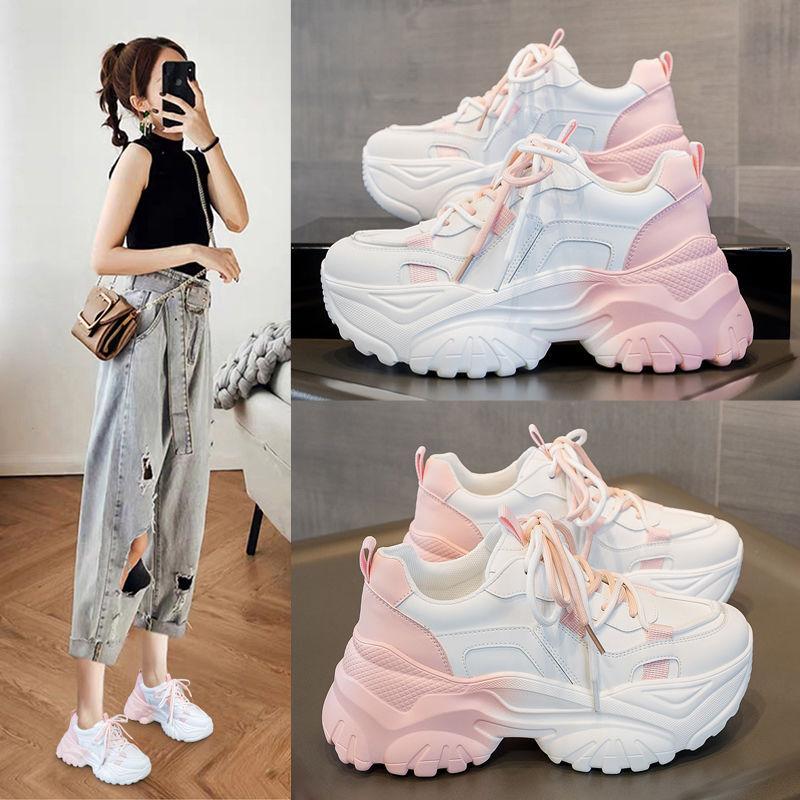 Summer White Wear-Resistant Platform All-Match Super Hot Women's Casual Sports Shoes