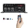 AK370 800W Home Car Power Amplifier DC 12V 2 Channel Bluetooth 5.0 Audio Digital Amplifier Subwoofer Stereo Hifi Power Amplifier