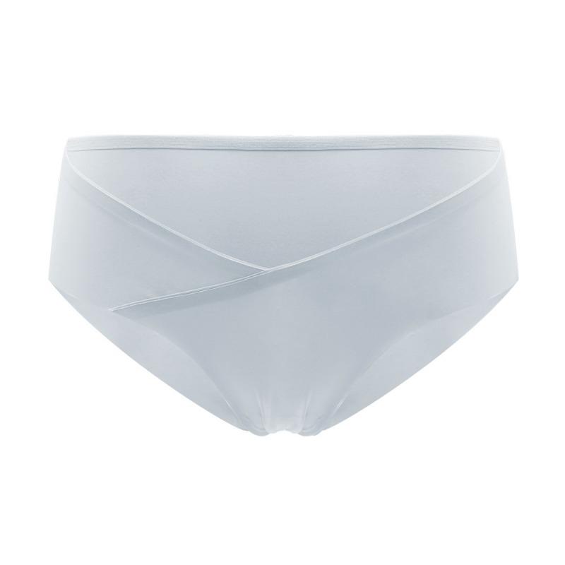 Нижнее белье для беременных женщин с эффектом подтяжки бедер, женское, антибактериальное, с V-образным вырезом, бесшовное, с низкой талией, с треугольными чашечками, большого размера