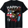 Happy 4th Of July Patriotic American Flag USA Men Women Kids T-Shirt Tops Tees Men's Women's