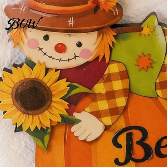 Rustic Pumpkin Maple Leaf Decoration Thanksgiving Solid Wood Napkin Holder, Fall Harvest Gnome Scarecrow Turkey Tissue Rack Dispenser, Waterproof