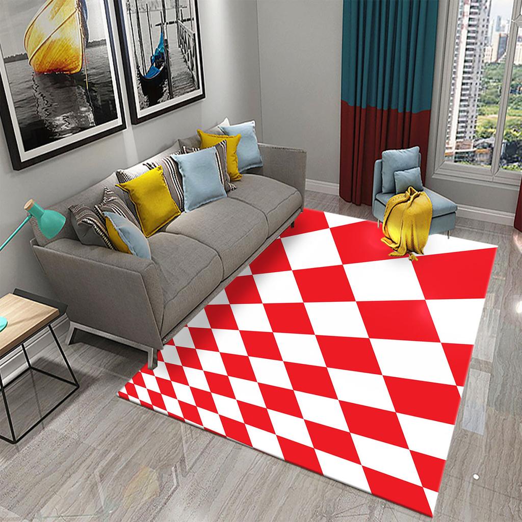 Черно-белый клетчатый ковер в марокканском стиле, ковер для гостиной, спальни, современный 3d-геометрический коврик для входной двери, бытовые коврики