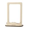 Wooden Mustache Photo Frame To Assemble and Decorate 15 X 12 Cm 3 Pieces