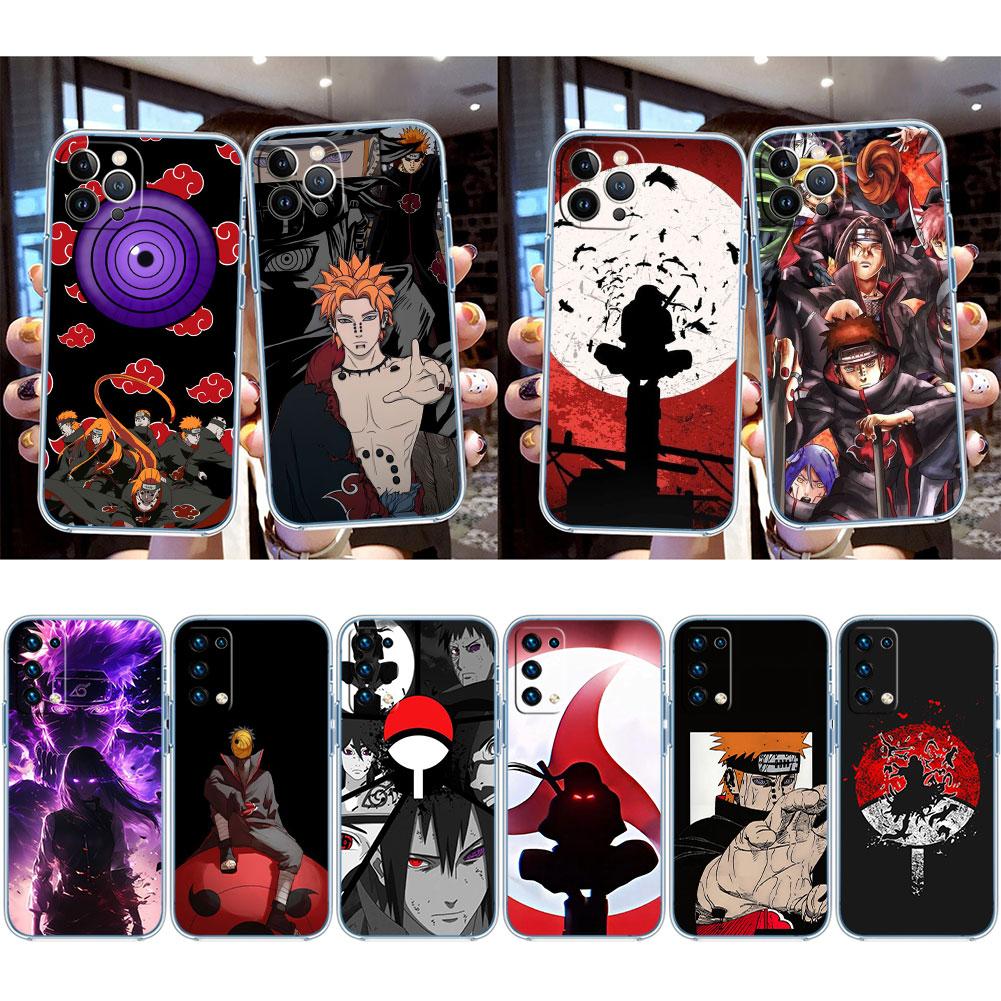 TR37 Naruto Akatsuki Transparent Phone Case for Motorola Moto G40 G04 G05 One Ace Action  Fusion + Plus Hyper Macro Vision Zoom