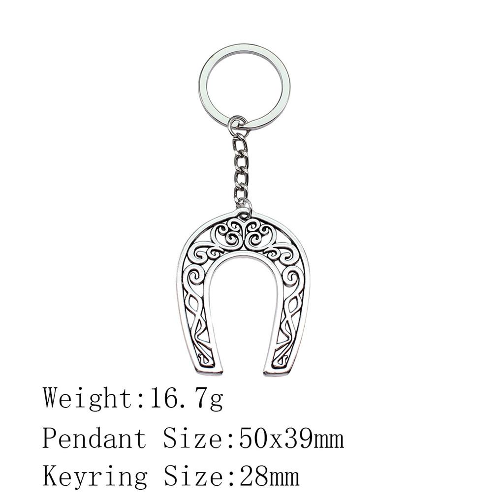 Металлический брелок в виде головы лошади/единорога - 52x51 мм, 19,9 г, Идеально подходит для сумок и домашнего декора