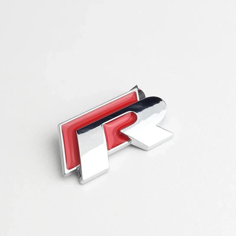 WHAQY1 VW 2026 Hot 3D Car Badge Decal Grill Side Rear Trunk Emblem Sticker for Volkswagen Rline R Logo Polo Passat B5 B6 B7 Golf Jetta