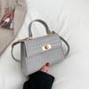 Trendy Street Style Pu Shoulder Bag For Women In Grey Pink Brown And Ivory