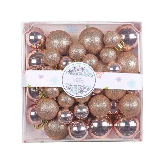 44 Pcs Christmas Balls Ornaments Shatterproof Plastic Baubles Xmas Tree Hanging Decoration for Holiday Party Wedding Decor