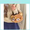Плюшевая мультяшная сумка через плечо Rilakkuma для повседневного использования с отделениями для подростков и женщин