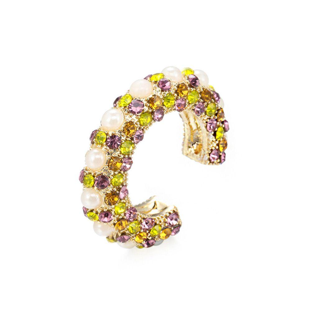 Ювелирные изделия Стразы Подвеска Без Пирсинга C-образные Кубические Цирконии Серьги-манжеты CZ Заявление