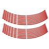 16pcs Bike Motorcycle 16 18inch Reflective Wheel Strip Stickers Decoration Accessory