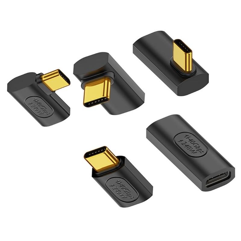 High-Speed USB C Male to Female Extender Adapter Connector 240w High-Speed Charging and 40Gbps Data Transmission