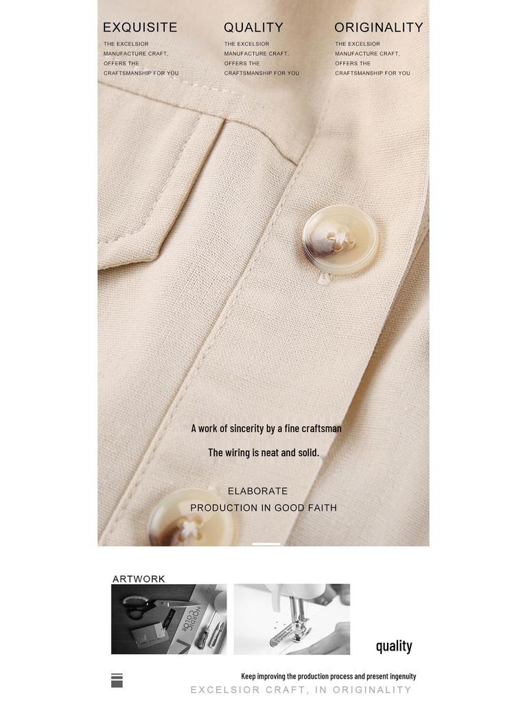 Французский летний женский комплект из хлопка и льна – Топовая, трендовая мода на 2025 год