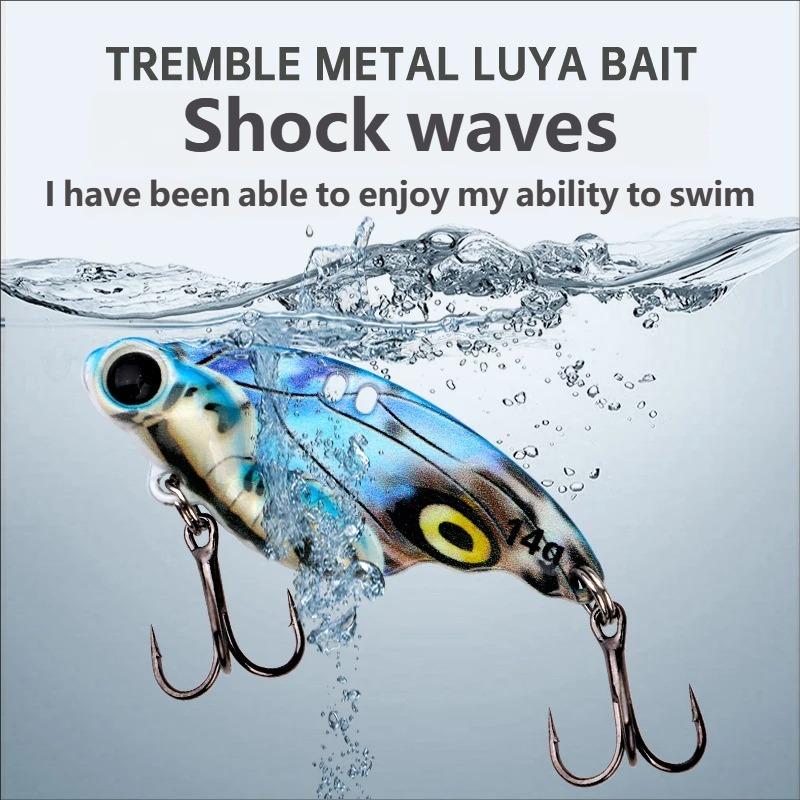 Butterfly Vibration Zinc Alloy Hard Bait 8g 14g Sinking Snakehead Bass Fishing