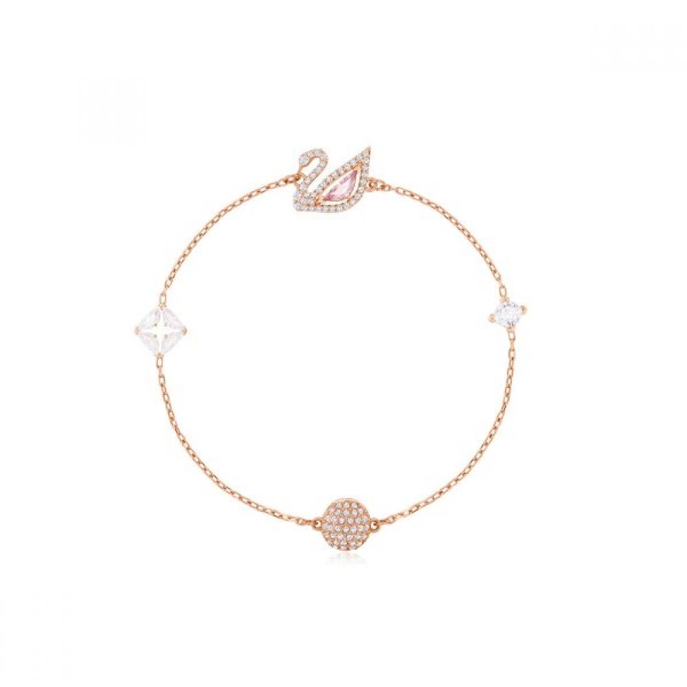 Swarovski Pink Swan Bracelet M Dazzling Swan