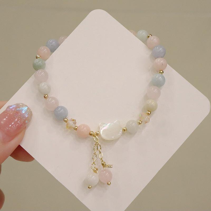 Natural Crystal Bracelet Strawberry Crystal Jewelry Bangles Women Fashion Jewelry Accessories Gift