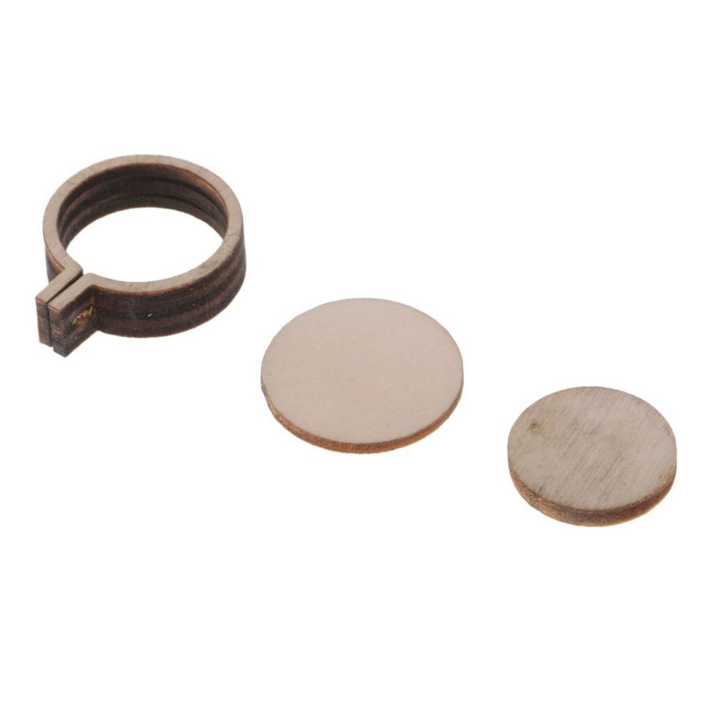 Round Cute Hand Crafts Wooden Embroidery Frame Cross Stitch Tools Hoop Ring Pendant