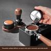 Coffee Grounds Leveler Real Wood Stainless Steel Materials Quick Setup Coffee Powder Leveler Tool for Espresso Machines