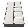 Watch Parts Storage Box Portable 5 Compartments Strong Protection Impact Resistance Waterproof for Watch Accessories