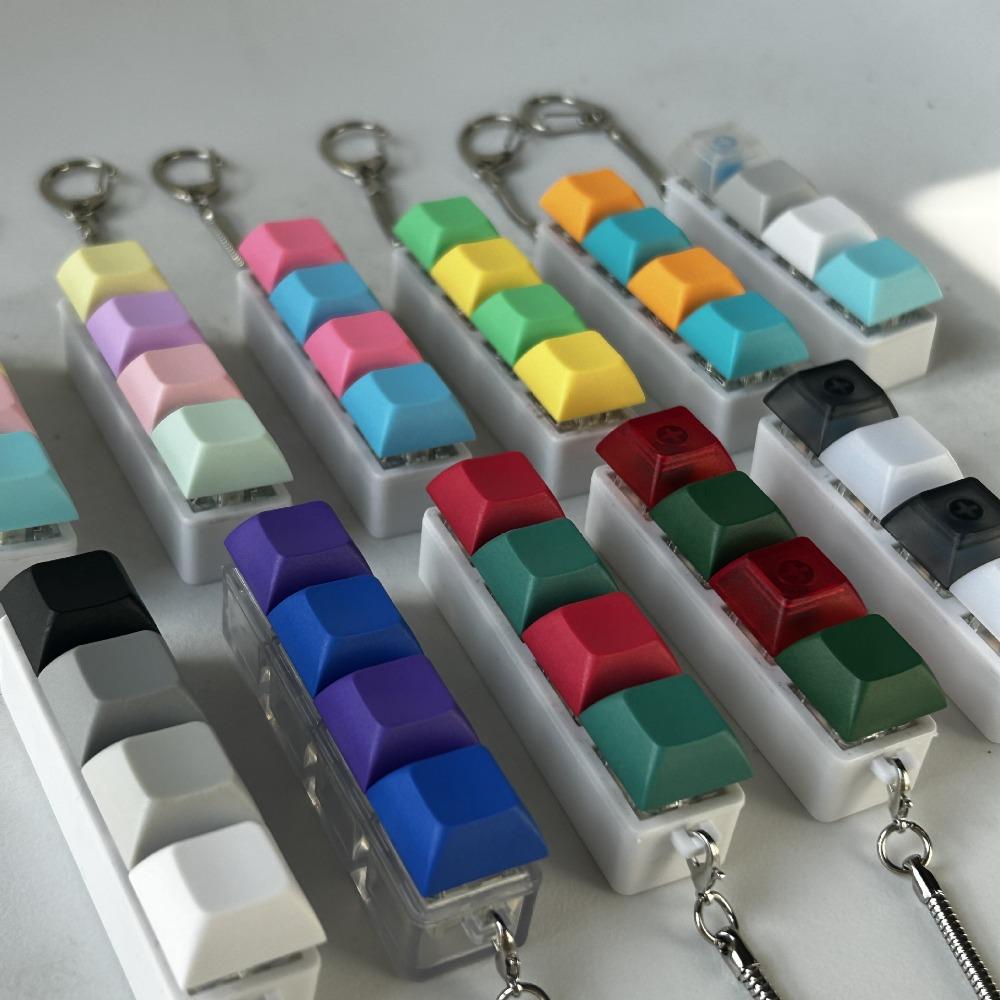 Сделай сам Клавиатура Фиджет Брелок Колпачок Кнопки Кликер Игрушка Новый Колпачок Клавиатуры для Пальцев Взрослый